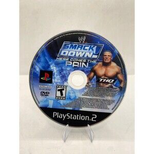 WWE WWF Smackdown Here Comes the Pain PS2 Playstation Minty disc only Lesnar